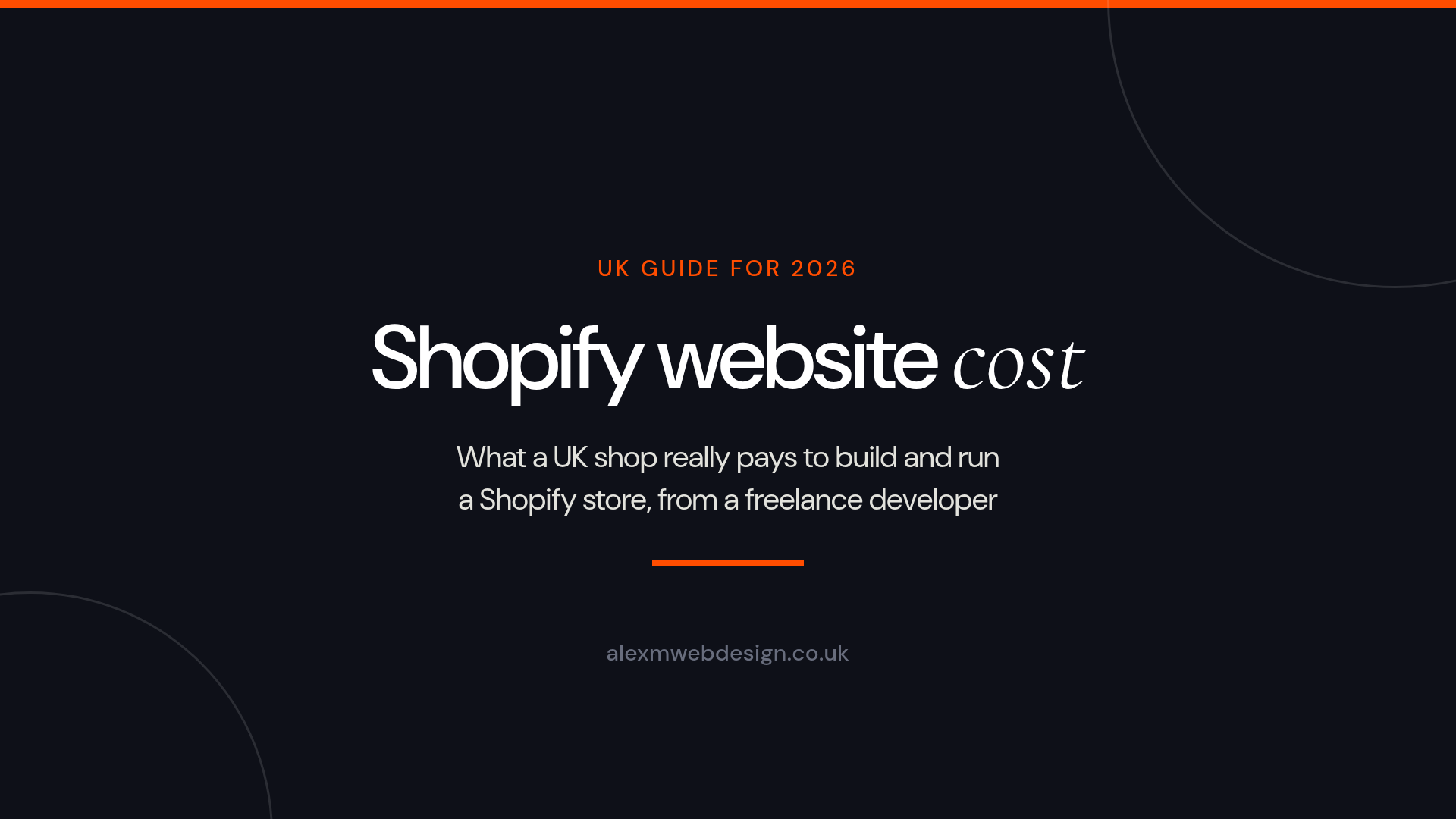 Shopify website cost guide for UK shops