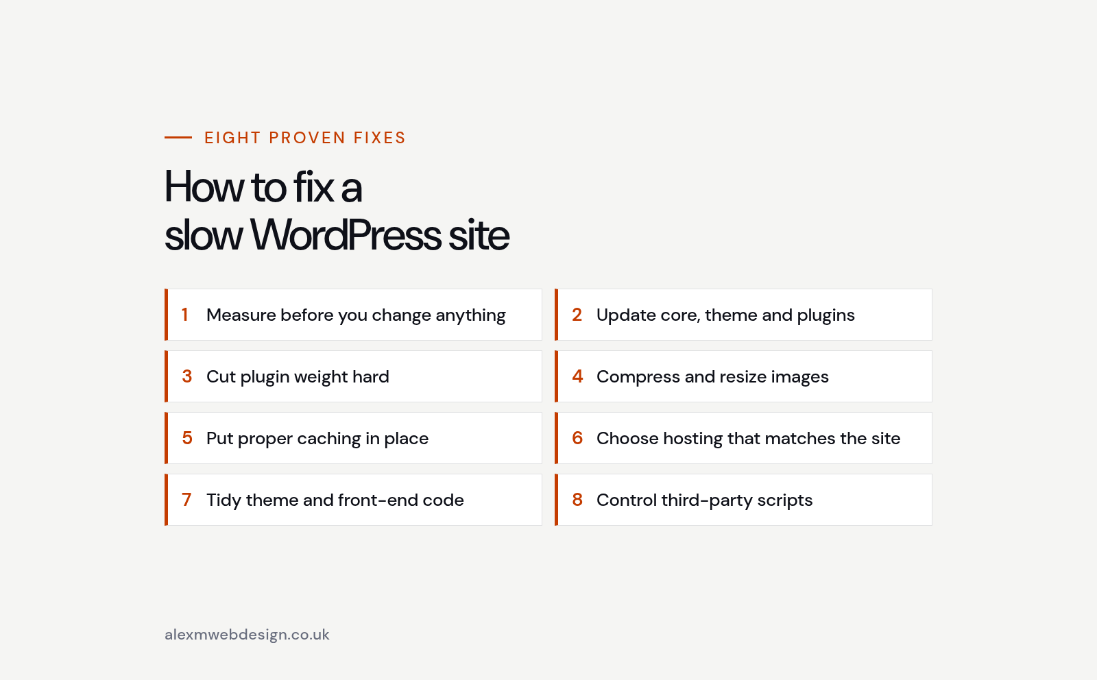 Slow WordPress site: eight proven fixes overview for UK businesses