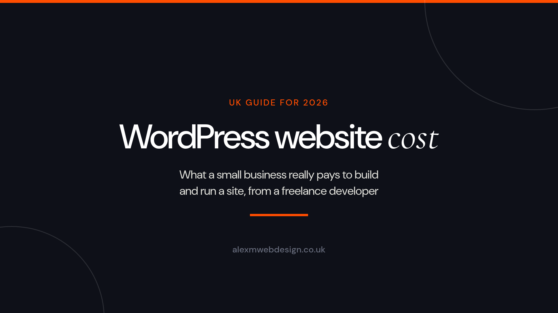 WordPress website cost guide for UK small businesses